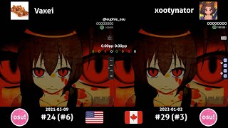 Vaxei vs xootynator | Masa - Kitsune no Yomeiri [Crazy] +(HD)