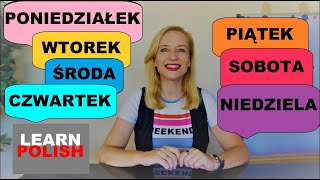 LEARN POLISH (A1). DNI TYGODNIA (PRONUNCIATION, VOCABULARY)/ ENGLISH SUBTITLES