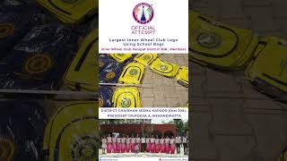 Largest Inner Wheel Club Logo using School Bags | Dist 308 | Panipat | Haryana | World Records India