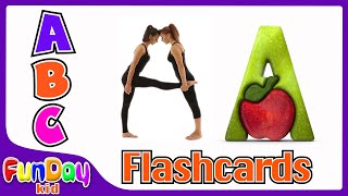 Human Alphabet | ABC Flashcards for Toddlers & Kids - @FunDayKid