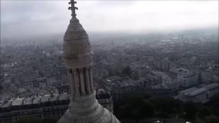 Вид на Париж с крыши Basilique du Sacré Cœur или просто Сакре-Кёр