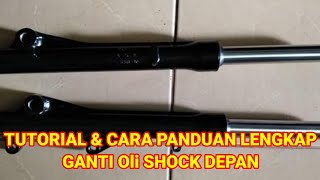 tutorial & cara ganti oli shock depan beat F1 || cara mudah mengganti oli shock depan beat F1