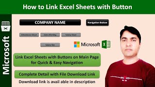 Navigation Button in Excel | Link Excel Sheets to Quick Navigate between Worksheets with Bottons