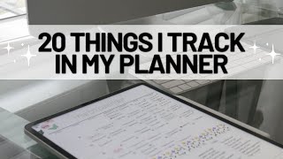 20 Things I Plan or Track In My Planner (digital or physical) To Stay Organized and Motivated  ✍✨🖥