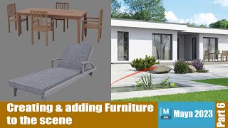 How to Make and add Furniture to your Environment in Maya 2023