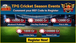 TPG Cricket Season Details | @skbenchmark2 #CricketSeason #TeenPattiGold #TPG