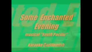 Some Enchanted Evening - musical "South Pacific" - karaoke Carl Flemish