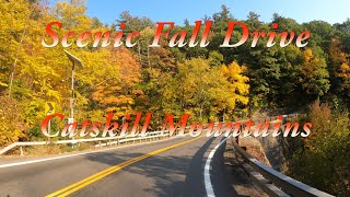 Scenic Fall Drive - Catskill Mountains【4K】