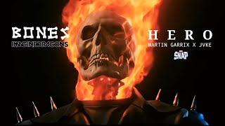 BONES x HERO (Mashup) • Imagine Dragons vs Martin Garrix - ft. Ghost Rider