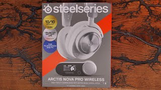 SteelSeries Nova Pro wireless white ASMR unboxing