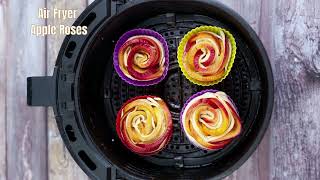 Air Fryer Apple Roses Dessert Recipe