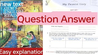 L-5 My Dearest Lizzy|| Class -8 Question answers|| silver jubilee edition #english#gemsenglishreader