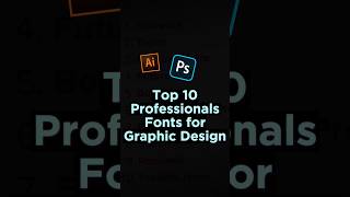 Top 10 fonts for graphic designers #graphicdesigner #top10fonts #photoshop #tip #tricks #lovedesign