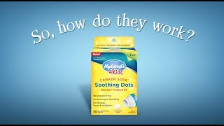 Hyland's 4Kids Canker Sore Soothing Dots Relief Tablets - How Do They Work?