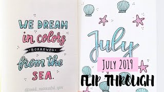 Bullet Journal | July 2019 Flip Through