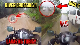 BUTI AT HINDI INANOD NG BAHA !! | RIVER CROSSING USING SNIPER 150 !! SUBRANG LAKAS NG ULAN !!