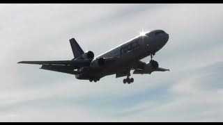 FedEx MD-10 (N389FE) Landing at Mitchell Airport (KMKE)