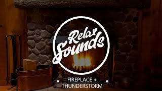 Гроза у камина / Thunderstorm by the fireplace | Звуки релакса / Relax Sounds