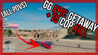 gulag Gang epic getaway and kill +15 cop jay hobbs clutch Nopixel 3.0 gta rp