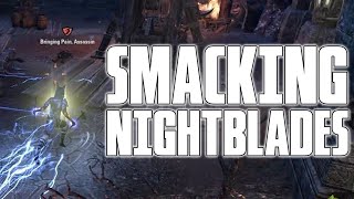 How to Smack that NightBlade!! Most Hated Class in  ESO PvP,  Elder Scrolls Online, Stam Sorcerer