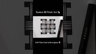 Easiest 3D Trick Art In 20 Seconds 🫣 | 3D Drawing #shorts