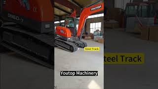 YT60 excavator,with Yanmar engine,Doosan pump, steel track and cab with A/C #excavator #shorts