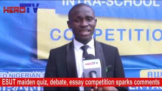 ESUT quiz, essay, debate competition sparks comments, students get scholarships...@herotvng