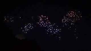 Drone show lights up the sky above Central Park, NYC