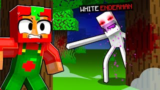 Scaring My Friends as the WHITE ENDERMAN in Minecraft!