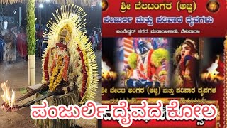 ಪಂಜುರ್ಲಿ ದೈವದ ಕೋಲ #daivaradhane #boothakola #tulunadu #belvai #tuluvlog