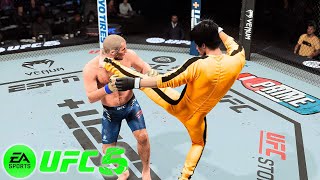 🐲 UFC5 Bruce Lee vs Sean Strickland UFC 5 - Real Match 🐲