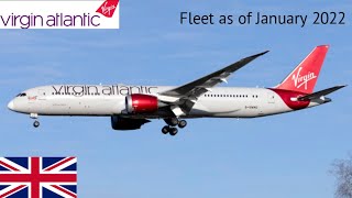 Virgin Atlantic Fleet as of January 2022