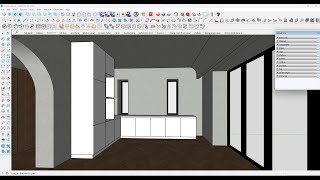 Design kitchen in SketchUp #design #interiordesign #interior #sketchup #project