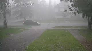 ice , hail , Storm drops inch plus hail #hail #rain #storm