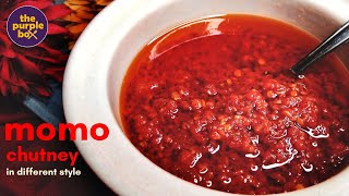 How to make MOMO Chutney | Red Momo Sauce | With Garlic Touch