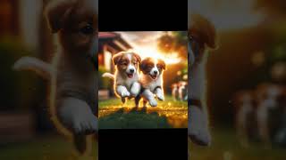 AI Generated Puppies in the backyard #AI #aigenerated #shortvideo #shortsvideo #shorts #mickeymouse