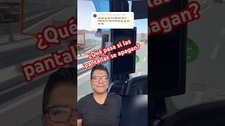 ¿Qué pasa si la pantalla de los espejos digitales se apaga?😅 #autobuses #humor