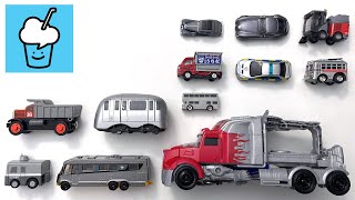 Grey Vehicles collection tomica transformers siku Trolly Bus double decker bus road sweeper