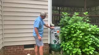 River Hero Home Pledge: Installing a rain barrel as a watering source for irrigation