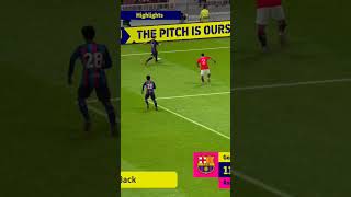 Lewandoshki's goal in front of casemiro #usp_zone #barcelonavsmanchesterunited  #shorts