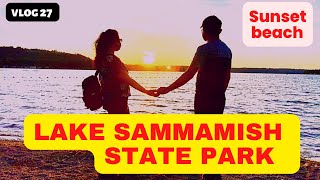 Sammamish State Park WA | Sunset Tibbetts Beach | Kids PlayGround | Marathi America vlog #27