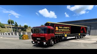 ETS2 IVECO TURBO STAR 190.48 - Euro Truck Simulator 2 ProMod 1.43 - Logitech G29 Napoli - Salonicco