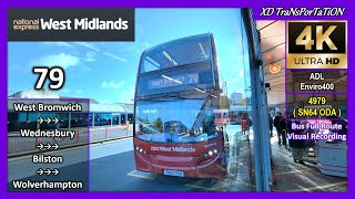 [National Express West Midlands] 79 ~ West Bromwich Bus Station ➝ Wolverhampton Bus Station【4K UW】