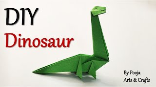 Origami dinosaur | How to make dinosaur | Easy way to make a dinosaur | Easy paper craft for kids