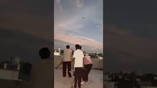 Big kite flying at night ,#patang  #kite  #youtubeshorts