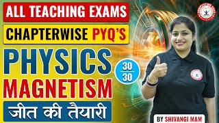 Physics Magnetism | Chapter wise PYQ’s |  for Teaching Exams BEST COACHING INSTITUTE IN CHANDIGARH