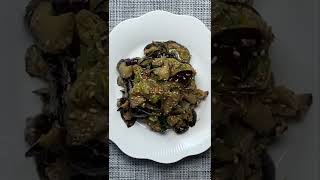 Seasoned Eggplant with Soybean Paste (gaji muchim) / 가지된장무침 #Shorts