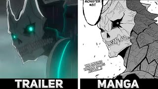 Trailer VS Manga - Kaiju No.8 (2022)