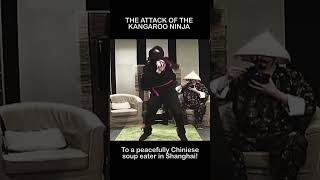 The kangaroo Ninja shows his skills to a soup eater chinese #shortsvideo #shortsyoutube #ninja