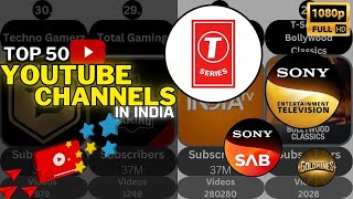 Top 50 Influential YouTube Channels in India